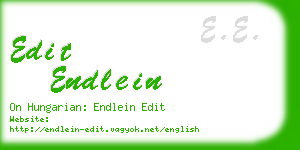 edit endlein business card